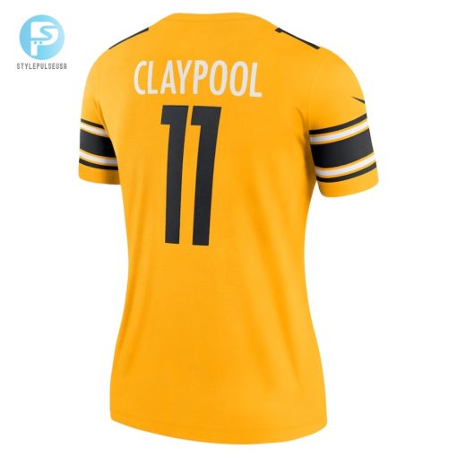 Womens Pittsburgh Steelers Chase Claypool Nike Gold Inverted Legend Game Jersey stylepulseusa 1 2