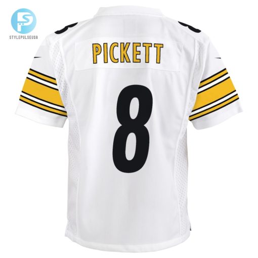 Youth Pittsburgh Steelers Kenny Pickett Nike White Game Jersey stylepulseusa 1 2