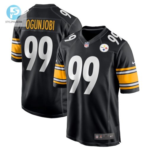 Mens Pittsburgh Steelers Larry Ogunjobi Nike Black Game Player Jersey stylepulseusa 1