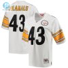 Womens Pittsburgh Steelers Troy Polamalu Mitchell Ness White 2005 Legacy Replica Team Jersey stylepulseusa 1