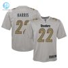 Youth Pittsburgh Steelers Najee Harris Nike Gray Atmosphere Game Jersey stylepulseusa 1