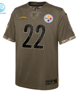 Youth Pittsburgh Steelers Najee Harris Nike Olive 2022 Salute To Service Player Limited Jersey stylepulseusa 1 1