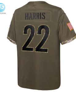 Youth Pittsburgh Steelers Najee Harris Nike Olive 2022 Salute To Service Player Limited Jersey stylepulseusa 1 2