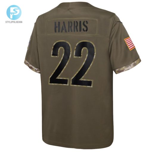 Youth Pittsburgh Steelers Najee Harris Nike Olive 2022 Salute To Service Player Limited Jersey stylepulseusa 1 2