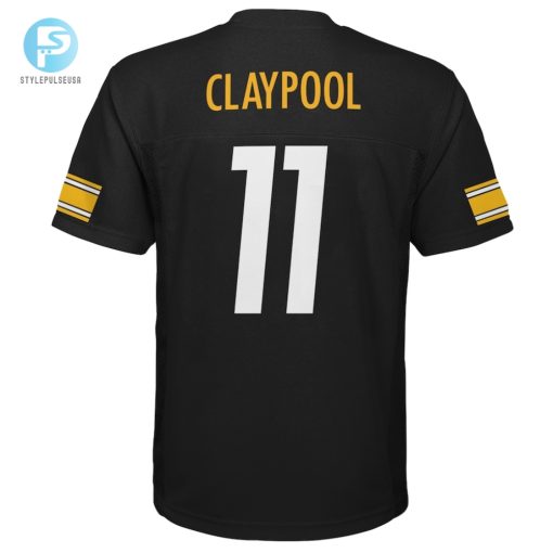 Youth Pittsburgh Steelers Chase Claypool Black Replica Player Jersey stylepulseusa 1 2