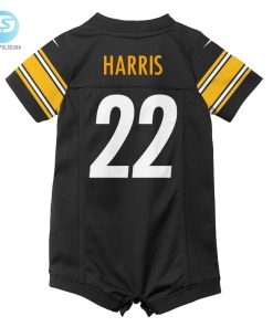 Newborn Infant Pittsburgh Steelers Najee Harris Nike Black Game Romper Jersey stylepulseusa 1 1