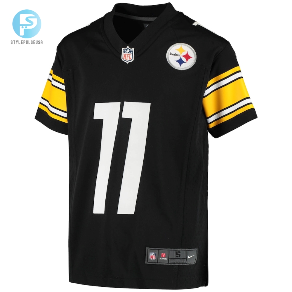 Youth Pittsburgh Steelers Chase Claypool Nike Black Game Jersey 