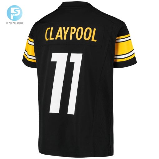 Youth Pittsburgh Steelers Chase Claypool Nike Black Game Jersey stylepulseusa 1 2