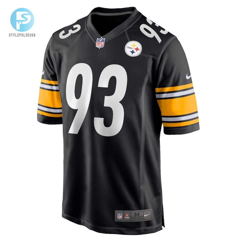 Mens Pittsburgh Steelers Mark Robinson Nike Black Game Player Jersey 