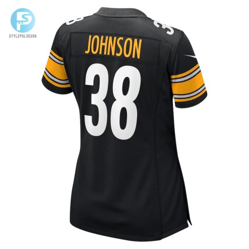 Womens Pittsburgh Steelers Caleb Johnson Nike Black Game Jersey stylepulseusa 1 2