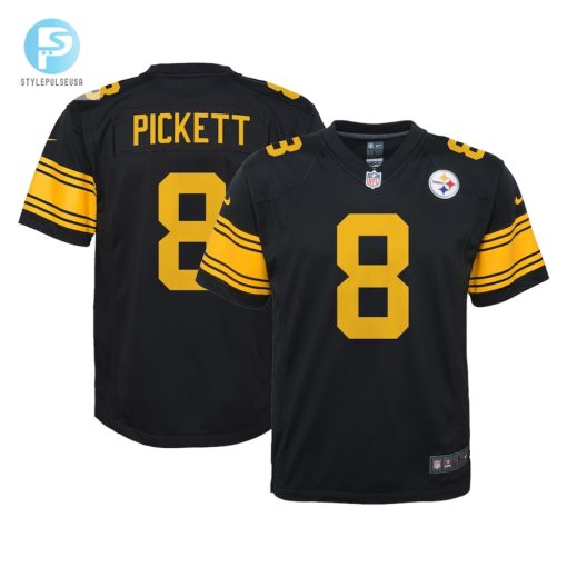 Youth Pittsburgh Steelers Kenny Pickett Nike Black Game Jersey stylepulseusa 1 6