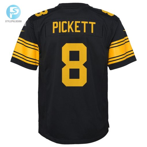 Youth Pittsburgh Steelers Kenny Pickett Nike Black Game Jersey stylepulseusa 1 8