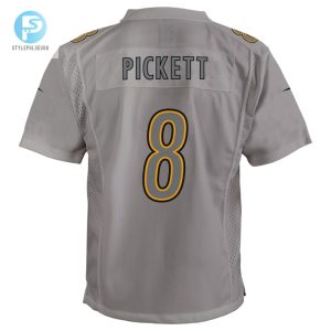 Youth Pittsburgh Steelers Kenny Pickett Nike Gray Atmosphere Game Jersey stylepulseusa 1 2