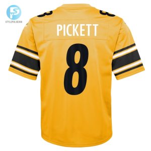 Youth Pittsburgh Steelers Kenny Pickett Nike Gold Inverted Game Jersey stylepulseusa 1 2