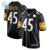 Mens Pittsburgh Steelers Jack Colletto Nike Black Game Jersey stylepulseusa 1
