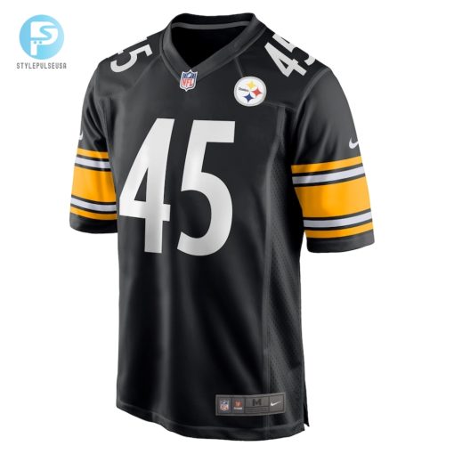 Mens Pittsburgh Steelers Jack Colletto Nike Black Game Jersey stylepulseusa 1 1