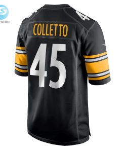 Mens Pittsburgh Steelers Jack Colletto Nike Black Game Jersey stylepulseusa 1 2