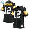 Womens Pittsburgh Steelers Terry Bradshaw Mitchell Ness Black Legacy Replica Player Jersey stylepulseusa 1