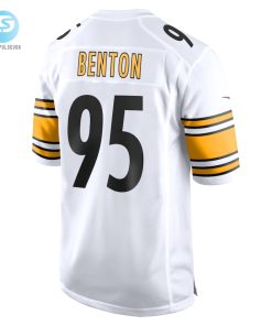 Mens Pittsburgh Steelers Keeanu Benton Nike White Game Jersey stylepulseusa 1 2