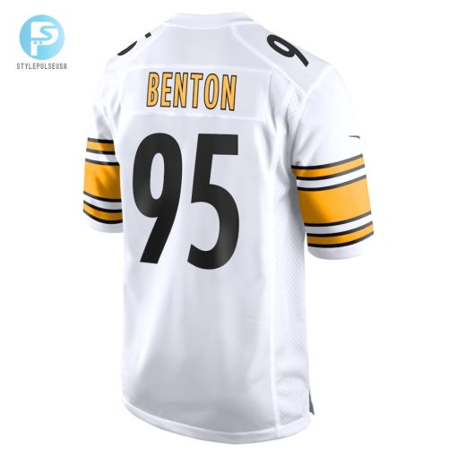 Mens Pittsburgh Steelers Keeanu Benton Nike White Game Jersey stylepulseusa 1 2