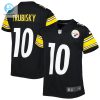 Youth Pittsburgh Steelers Mitchell Trubisky Nike Black Game Jersey stylepulseusa 1