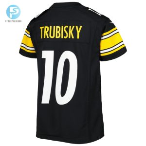 Youth Pittsburgh Steelers Mitchell Trubisky Nike Black Game Jersey stylepulseusa 1 2