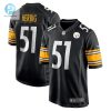 Mens Pittsburgh Steelers Nick Herbig Nike Black Game Jersey stylepulseusa 1