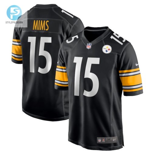 Mens Pittsburgh Steelers Denzel Mims Nike Black Game Jersey stylepulseusa 1