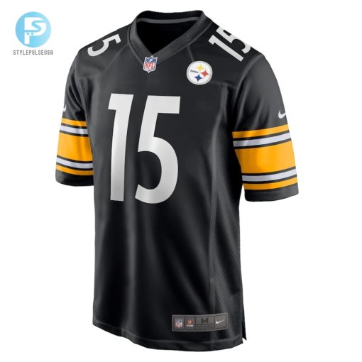 Mens Pittsburgh Steelers Denzel Mims Nike Black Game Jersey stylepulseusa 1 1