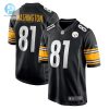 Mens Pittsburgh Steelers Scotty Washington Nike Black Game Jersey stylepulseusa 1