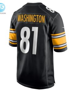 Mens Pittsburgh Steelers Scotty Washington Nike Black Game Jersey stylepulseusa 1 2
