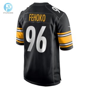 Mens Pittsburgh Steelers Breiden Fehoko Nike Black Game Jersey stylepulseusa 1 2