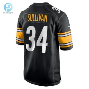 Mens Pittsburgh Steelers Chandon Sullivan Nike Black Game Jersey stylepulseusa 1 2