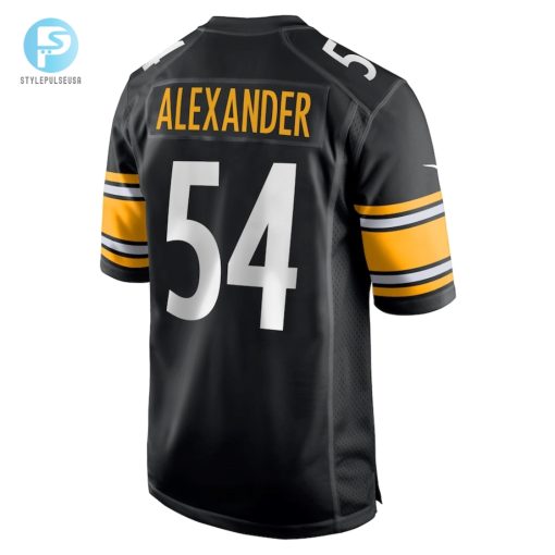 Mens Pittsburgh Steelers Kwon Alexander Nike Black Game Jersey stylepulseusa 1 2
