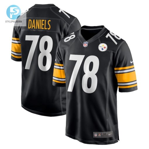 Mens Pittsburgh Steelers James Daniels Nike Black Game Player Jersey stylepulseusa 1