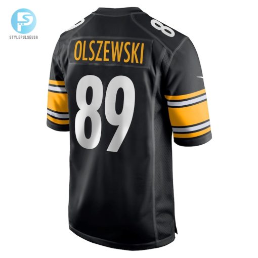 Mens Pittsburgh Steelers Gunner Olszewski Nike Black Game Player Jersey stylepulseusa 1 2
