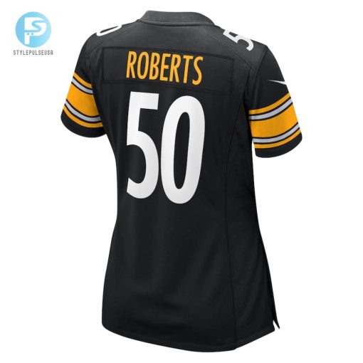 Womens Pittsburgh Steelers Elandon Roberts Nike Black Game Jersey stylepulseusa 1 2