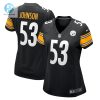 Womens Pittsburgh Steelers Kyron Johnson Nike Black Game Jersey stylepulseusa 1
