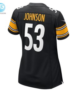 Womens Pittsburgh Steelers Kyron Johnson Nike Black Game Jersey stylepulseusa 1 2