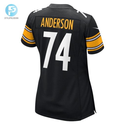 Womens Pittsburgh Steelers Spencer Anderson Nike Black Game Jersey stylepulseusa 1 2