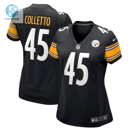 Womens Pittsburgh Steelers Jack Colletto Nike Black Game Jersey stylepulseusa 1