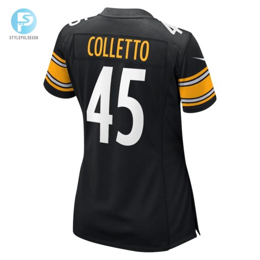 Womens Pittsburgh Steelers Jack Colletto Nike Black Game Jersey stylepulseusa 1 2