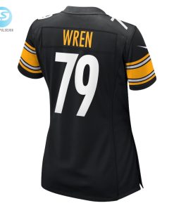 Womens Pittsburgh Steelers Renell Wren Nike Black Game Jersey stylepulseusa 1 2