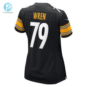 Womens Pittsburgh Steelers Renell Wren Nike Black Game Jersey stylepulseusa 1 2