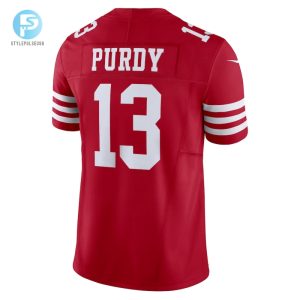 Mens San Francisco 49Ers Brock Purdy Nike Scarlet Vapor F.U.S.E. Limited Jersey stylepulseusa 1 2