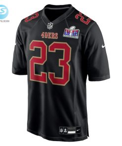Mens San Francisco 49Ers Christian Mccaffrey Nike Black Super Bowl Lviii Carbon Fashion Game Player Jersey stylepulseusa 1 1