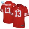 Youth San Francisco 49Ers Brock Purdy Nike Scarlet Game Jersey stylepulseusa 1