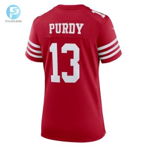 Womens San Francisco 49Ers Brock Purdy Nike Scarlet Super Bowl Lviii Game Jersey stylepulseusa 1 2