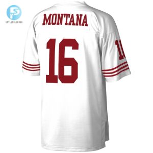 Mens San Francisco 49Ers Joe Montana Mitchell Ness White Legacy Replica Jersey stylepulseusa 1 2