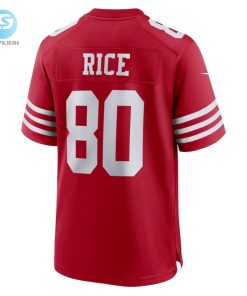 Mens San Francisco 49Ers Jerry Rice Nike Scarlet Retired Team Player Game Jersey stylepulseusa 1 2